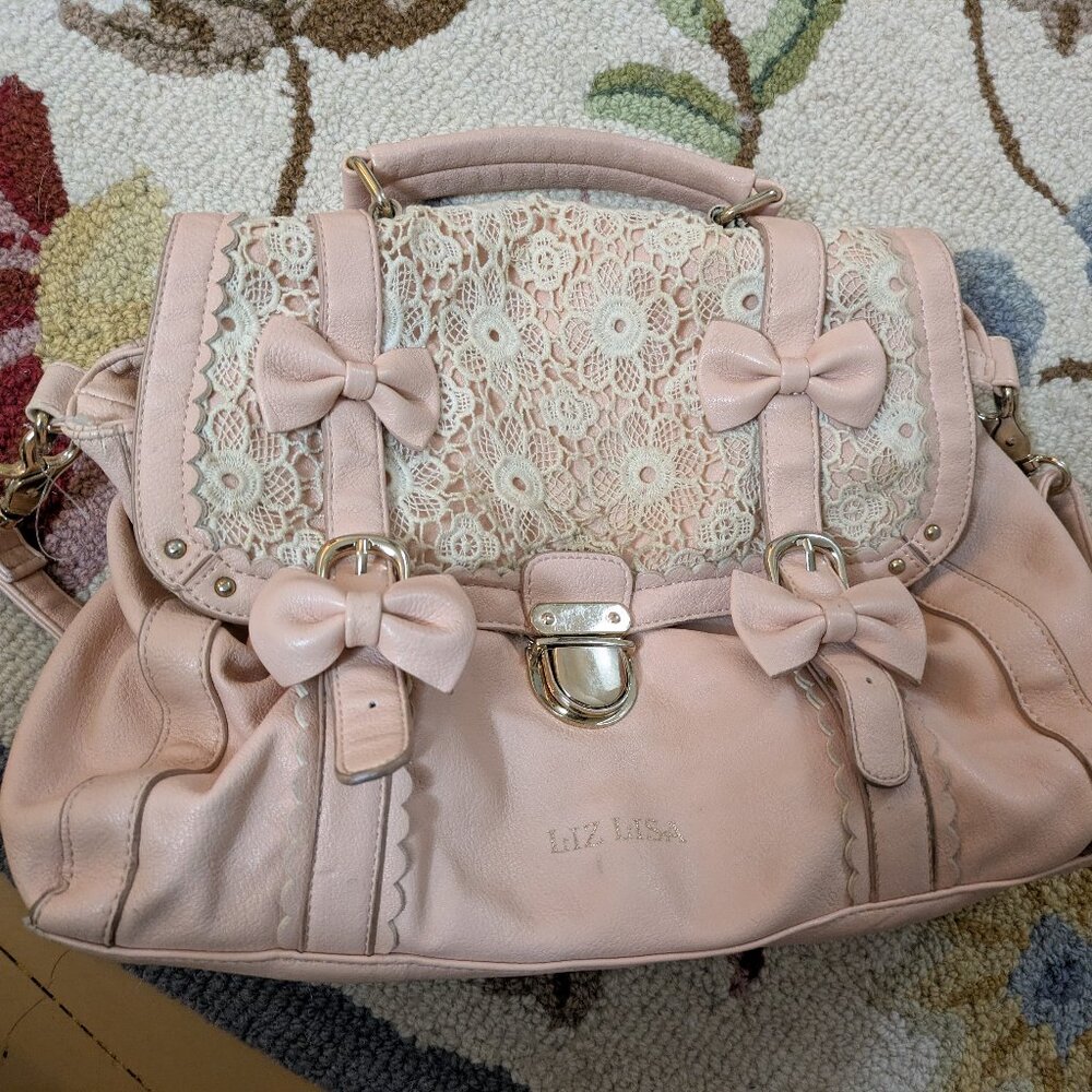 Liz Lisa cute pink gyaru Japanese handbag tote purse bag - Picture 2 of 5
